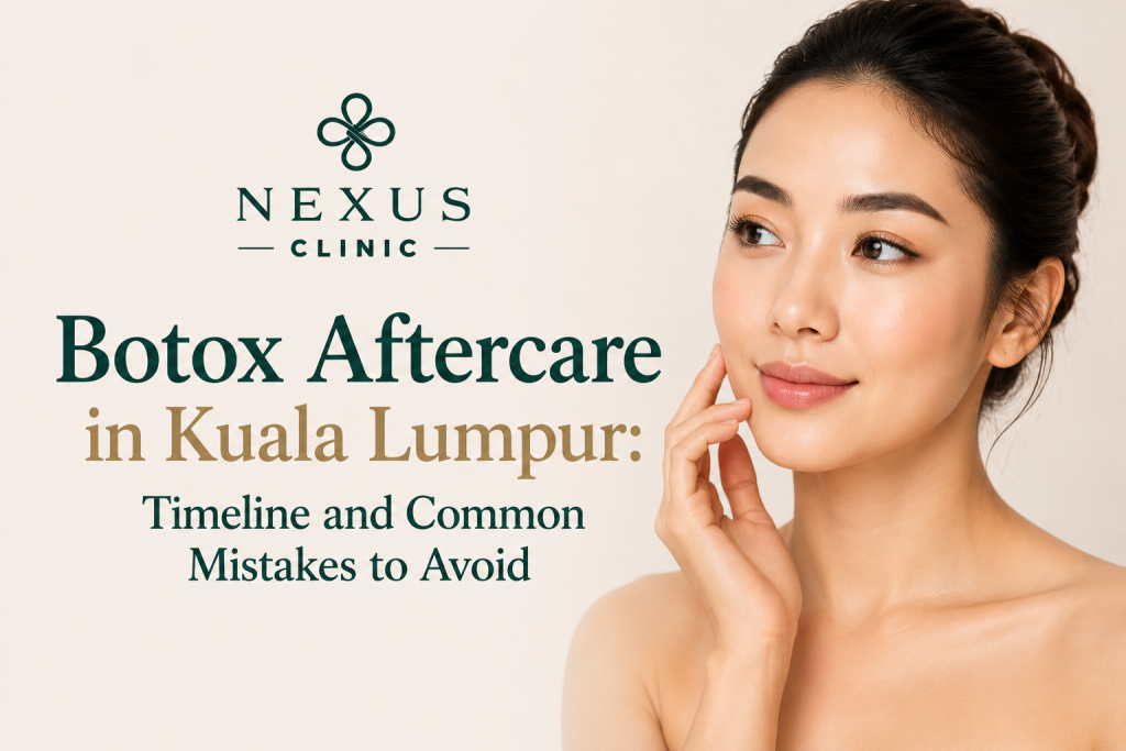 Botox aftercare timeline Kuala Lumpur