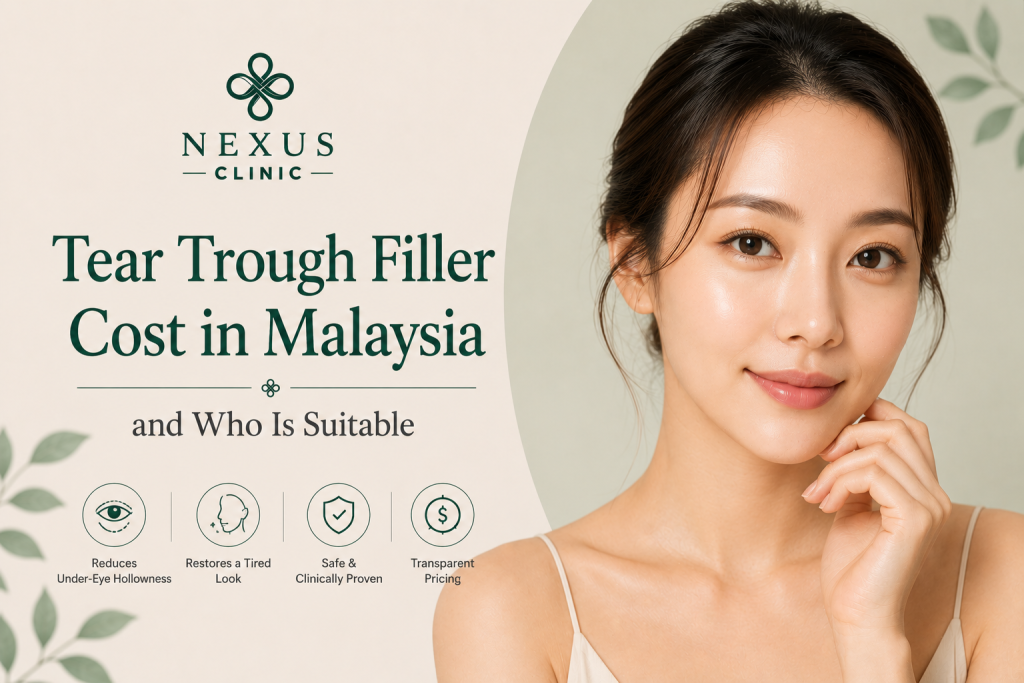 Tear trough filler cost Nexus clinic