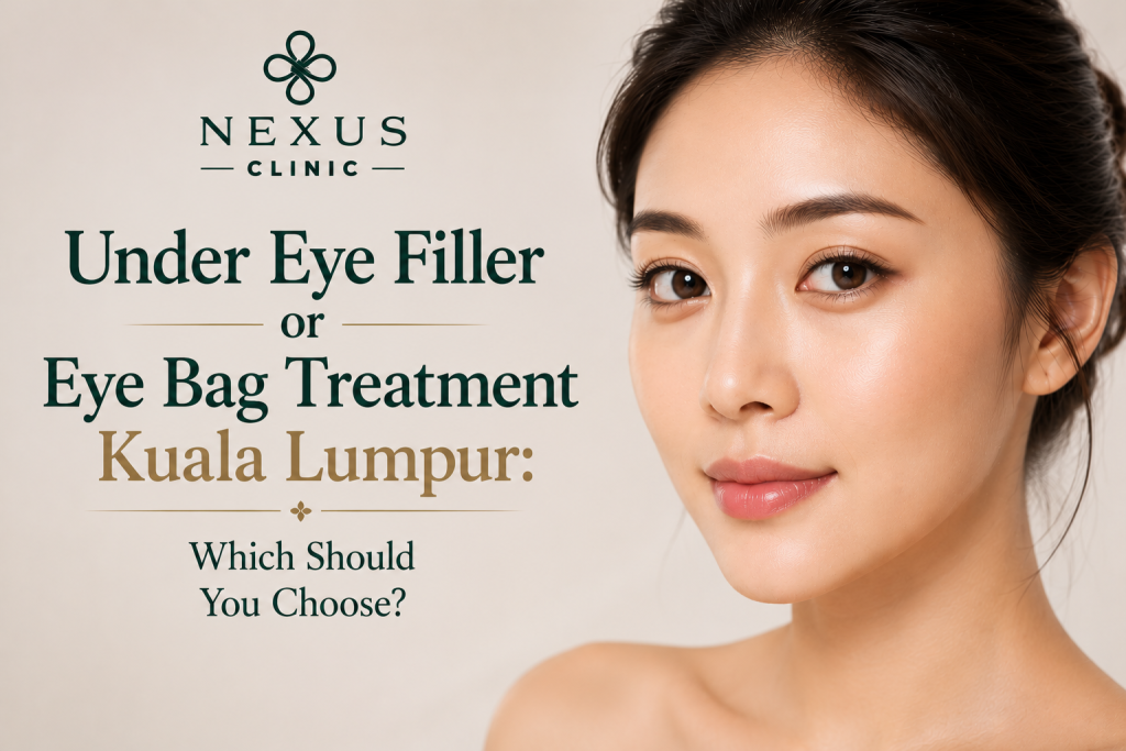 Under eye filler vs eye bag treatment Malaysia